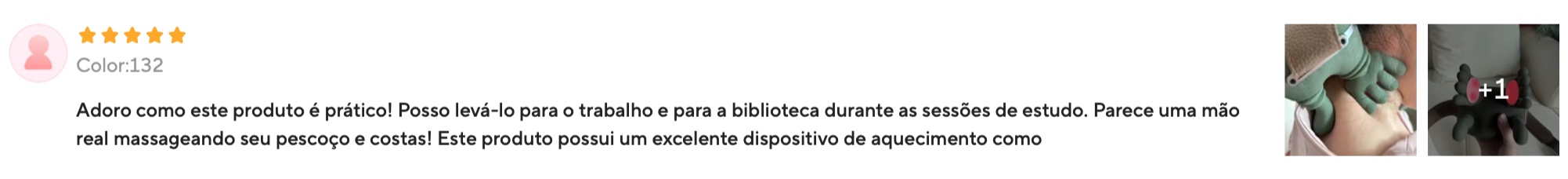Avaliação de cliente